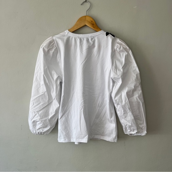 VERONICA BEARD Franchi Top In White Size S $299 NWOT - Picture 4 of 4